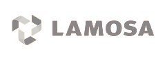 Lamosa logo escala de grises
